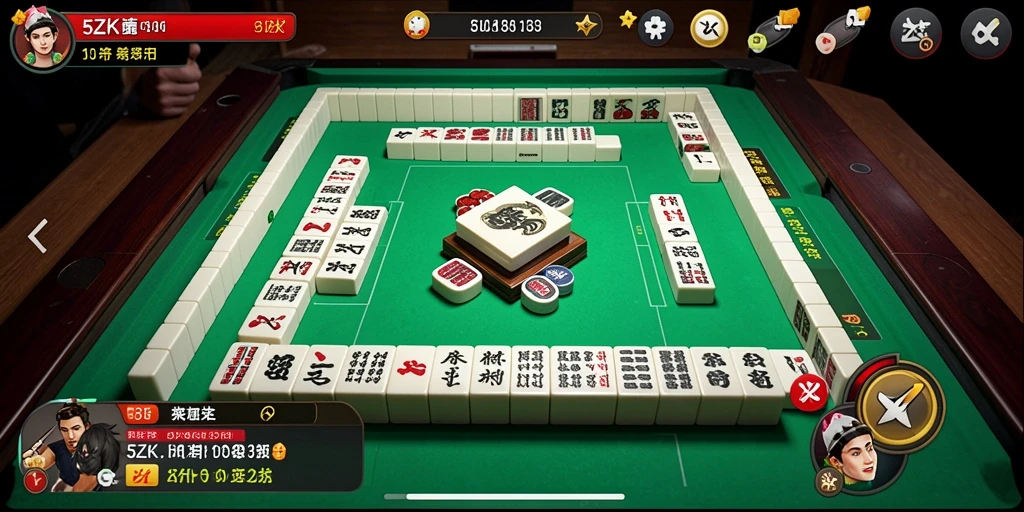 Tampilan gameplay seru dalam game Mahjong 5ZK.