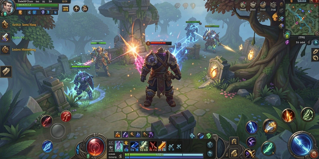 Tampilan gameplay seru dengan aksi pertarungan hebat di 77RP.
