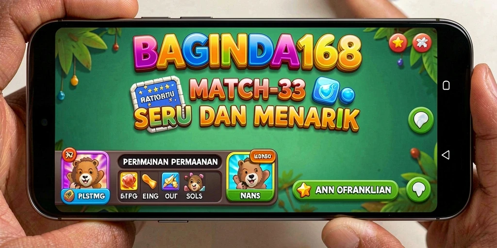 Gameplay seru dalam BAGINDA168 dengan tantangan match-3.