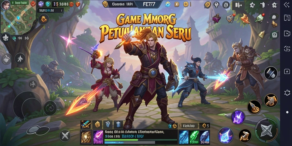 Tampilan gameplay seru dan dunia fantasi yang menakjubkan di FE777.
