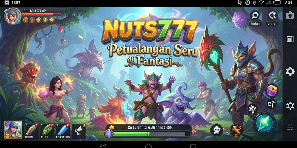 Tampilan menarik dari gameplay petualangan NUTS777 saat menjelajahi dunia yang fantastis.