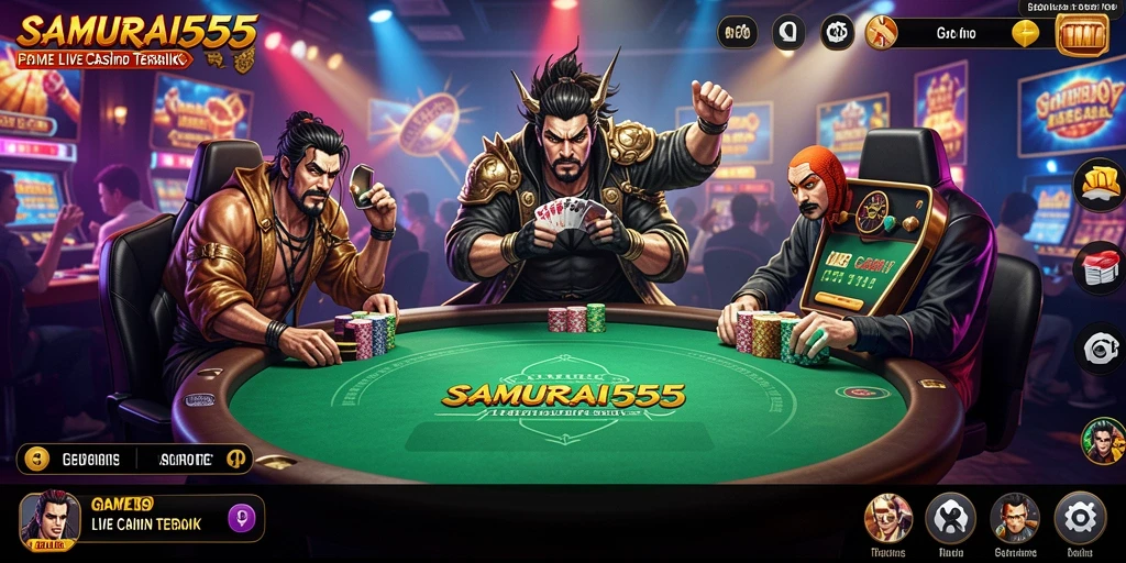 Tampilan menarik dari gameplay Live Casino SAMURAI555 yang mengasyikkan.