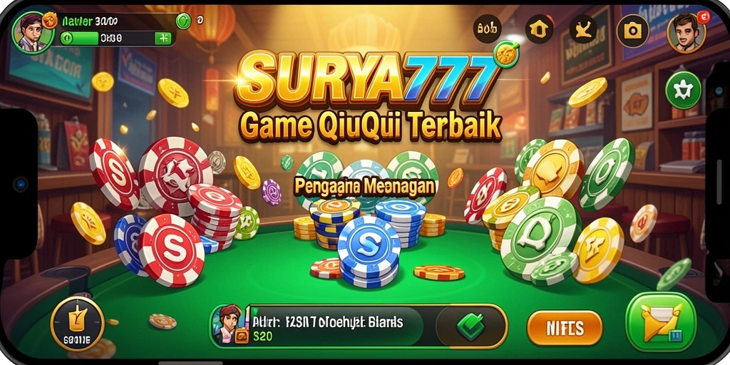Gameplay seru SURYA777 dengan kartu QiuQiu.