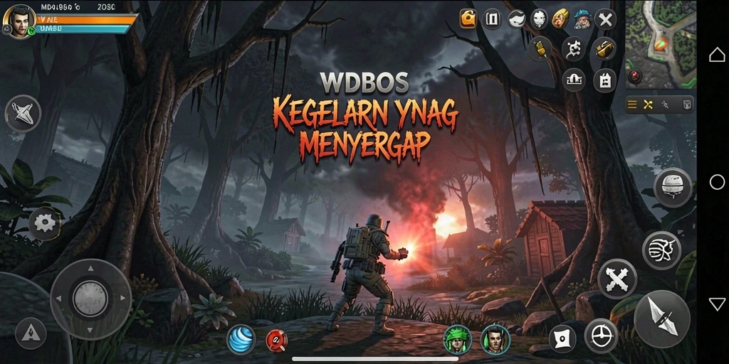 Screenshot gameplay WDBOS: suasana menyeramkan dan penuh ketegangan.