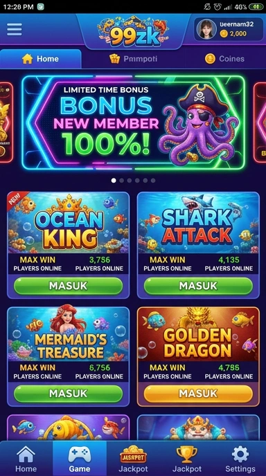 Screenshot aplikasi 99zk menampilkan berbagai kategori aplikasi yang tersedia.